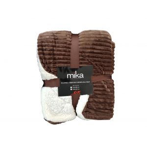 Одеяло Flannel CO.Sherpa.D.Brown