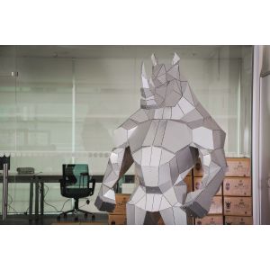 3D Metal Geometric Rocksteady - Domko.com 3D Metal Geometric Rocksteady