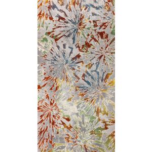 7602a S.Grey/Salmon Rug Anora