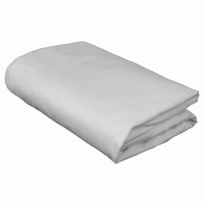 V38 Grey Flat Sheet Cotton/Satin