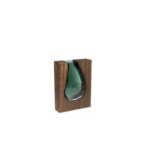 G23013/4 Glass Vase, Green