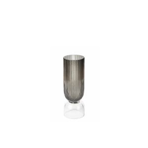 G23033/35 Glass Vase, Smoked
