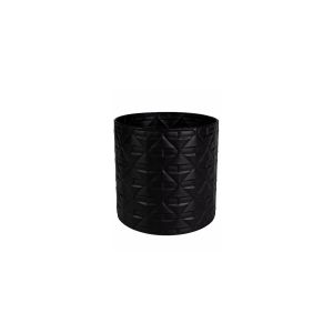 G230492-1 S/M/L Metal Pot Black Rhombus