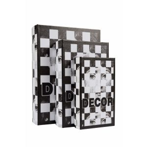 G230196 Декоративни Книги к-т 3бр Black/White