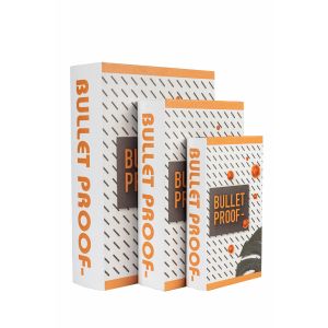 G230196 Декоративни Книги к-т 3бр Bullet Proof