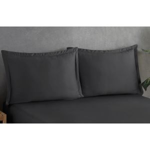 V2 Uni Anthracit Set Pillowcases Mika Cotton/Ranforce