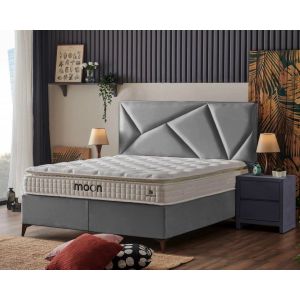 Bed Set With Mattress Mika Moon Med.Grey Sb21