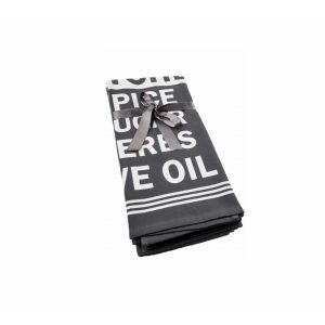 Kitchen towel set M-0036&M-0035.DARK GREY