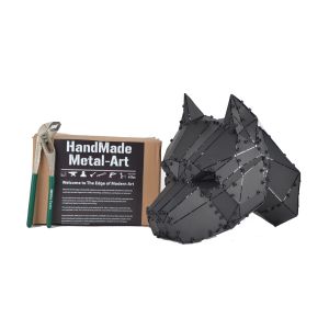 3D Metal Geometric Pitbull Head Wall Decor - Domko.com 3D Metal Geometric Pitbull Head Wall Decor