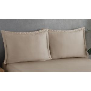 V2 Sade Beige Set Pillowcases Mika Cotton/Ranforce