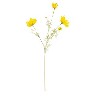 G23091-1 Изкуствено Цвете Жълт Космос