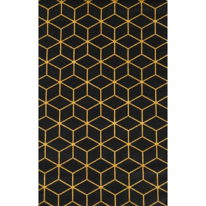 Bb409c Black/Gold Mika Opera Rug