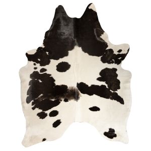 Естествена телешка кожа Leather Collection Black/White