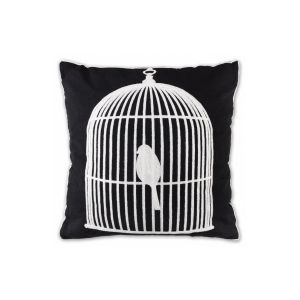 G230248-9 Декоративна Възглавница Embroidery, Black