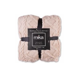 G230568-5 Одеяло Rombus 2ply Flannel Sherpa Khaki