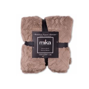 G230570-4 Одеяло Rombus 1ply Flannel Coffee