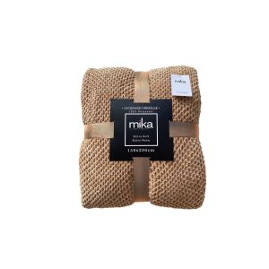 AL230519-4A/B Одеяло Jacquard Chenille Camel