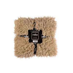Ytm2198-Dark Camel Одеяло Mika Faux Mongolian Sheep