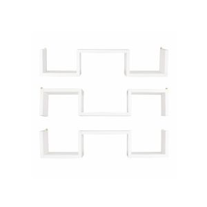 Етажерка За Стена W Wall Тройна White