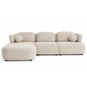 Left Corner Sofa Berlin Best 4 Cream/Brown