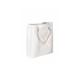 G1804069 Керамична Ваза, Бяла