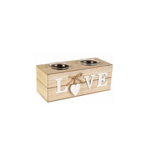 G230344 Свещник Love Двоен