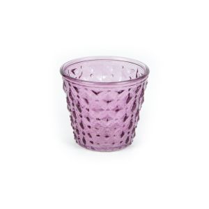 HM268 Свещник Релефно Стъкло