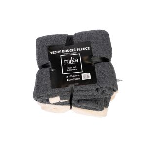 G25-238 Blanket Teddy Buckle Fleece D. Grey