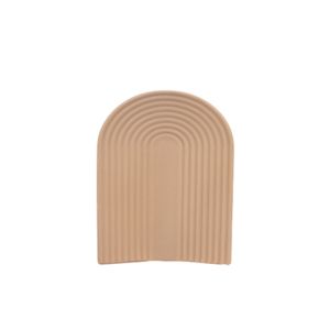G25-33b Ceramic Vase Khaki U-Shape
