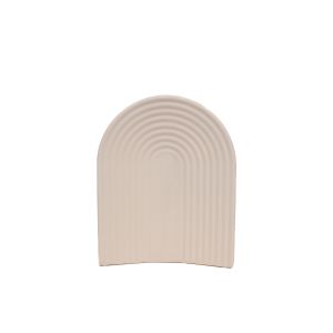 G25-33a Ceramic Vase Cream U-Shape