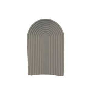 G25-32c Ceramic Vase Grey U-Shape