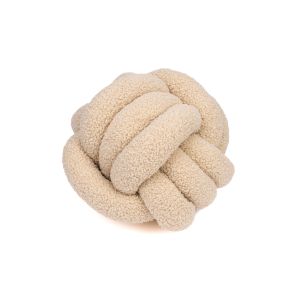 G25-232-32 Decorative Pillow Knot Teddy Beige