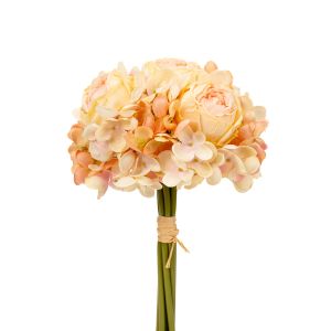 G25-74 Изкуствени Цветя Английски рози/Хортензии White Pink