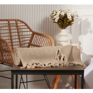 Одеяло Mika Zig Zag 416 Beige/Coffee