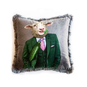 EY247 Sheep Mika Velvet Декоративна Възглавница