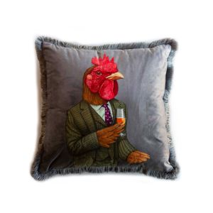 EY246 Cock Mika Velvet Декоративна Възглавница
