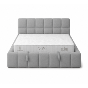 Bed Set With Mattress Mika Novi Grey Sb83