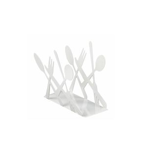 G1804052 Поставка за салфетки, бяла