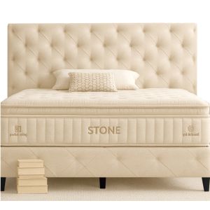 Спалня с матрак Mika Stone Ecru Sb37