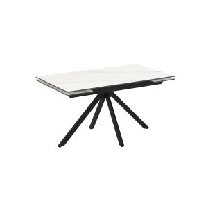 Разтегателна трапезна маса с плот от синтерован камък Mika Perla Calacatta