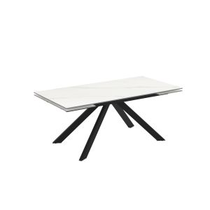 Разтегателна трапезна маса с плот от синтерован камък Mika Ekin Calacatta