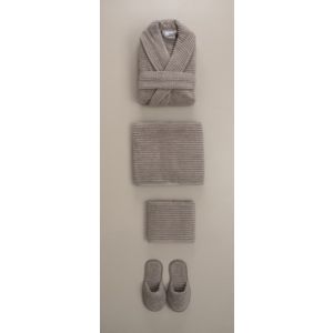 Комплект Халат, Кърпи и Пантофи Vilago.Soft Pebble